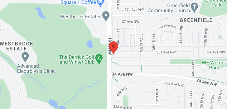map of 3504 118 ST NW